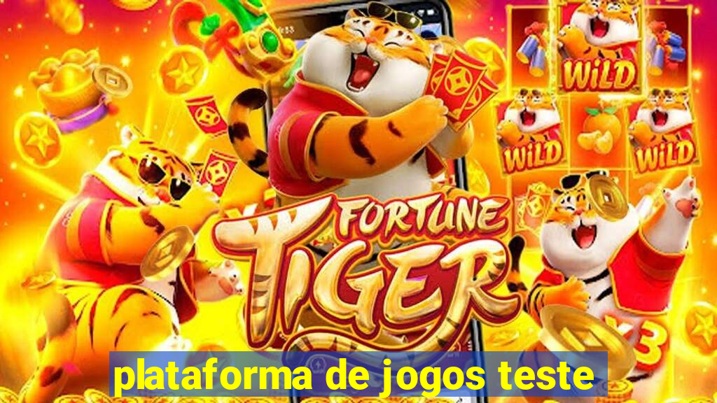 plataforma de jogos teste